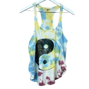 Mouchette Yin Yang Tie Dye Tank Top Women Sz XS